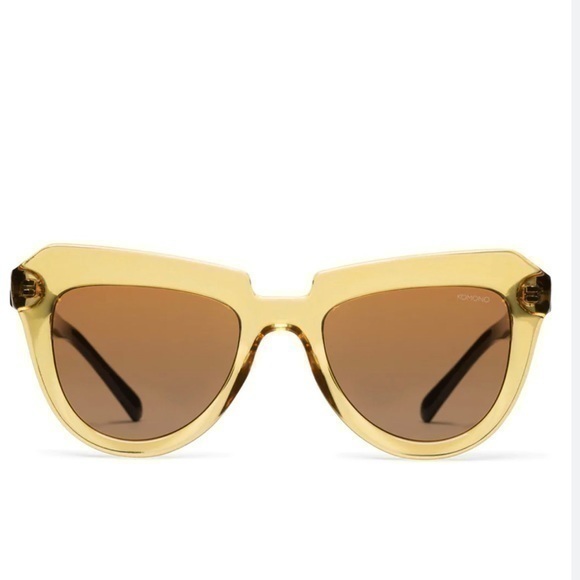 Komono Womens Sunglasses NEW Cat eye gold black